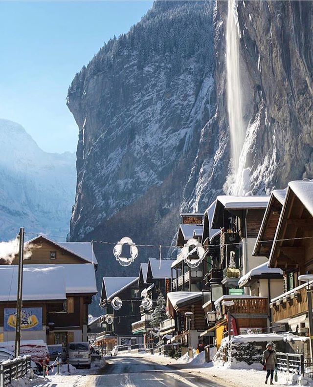 Lauterbrunnen snow