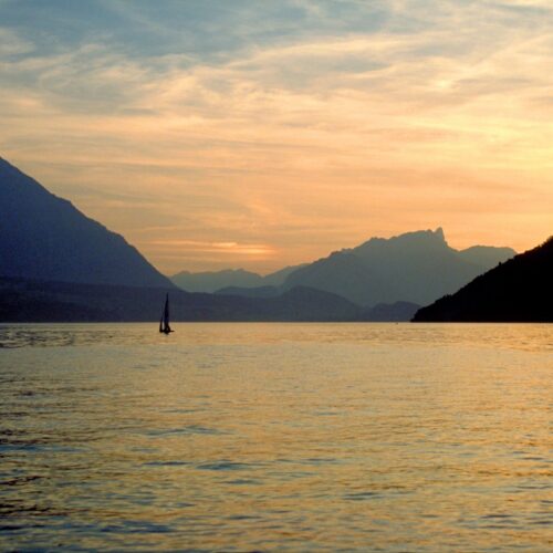best sunset interlaken lake thun