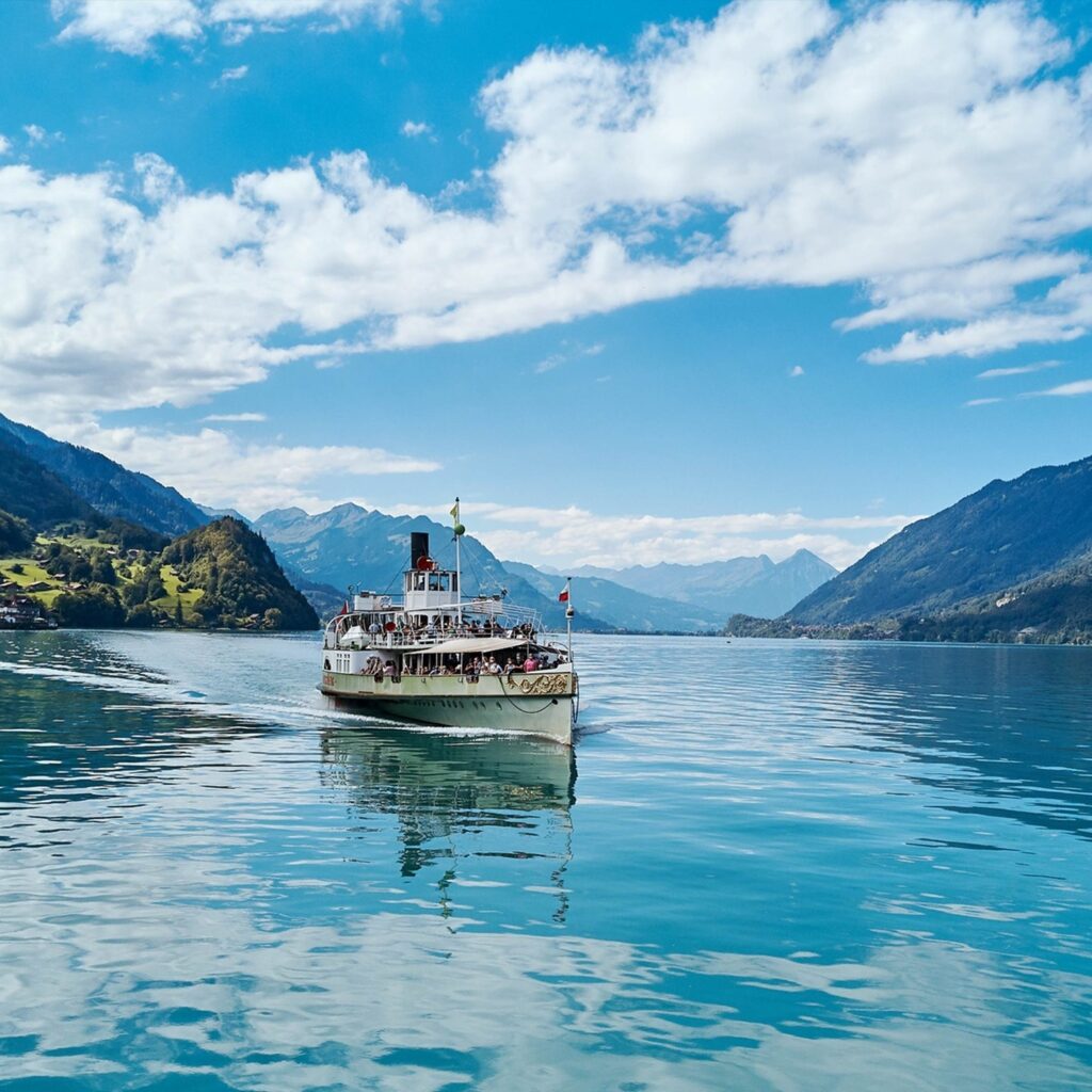 boat cruise spring interlaken