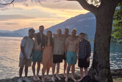 sunset swim interlaken