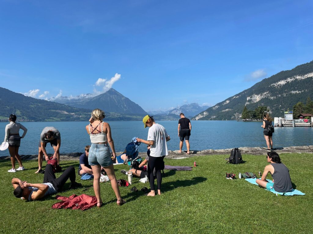 lake swimming interlaken