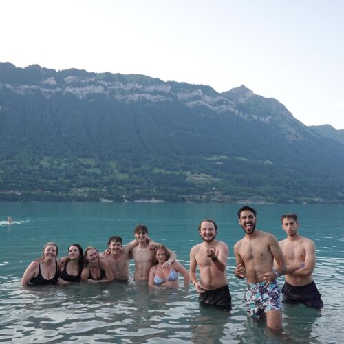 lake picnic sunset balmers