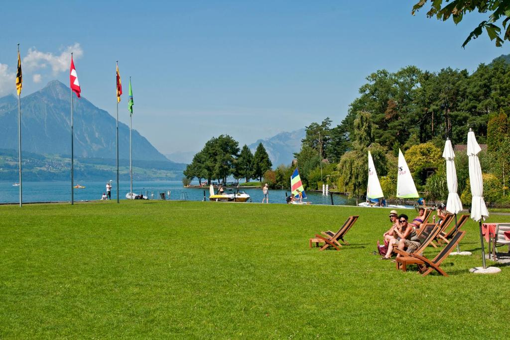 neuhaus lake thun swimming interlaken balmers