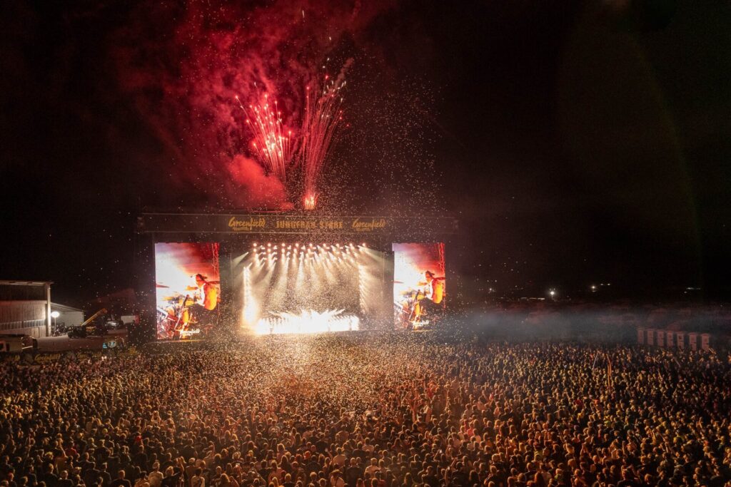 Crowd at Greenfield Festival 2026 in Interlaken, Switzerland